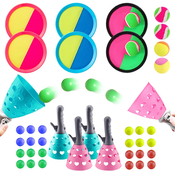 Toss And Catch Ball Set Outside Toys For Kids Ages 3 6 Outdoor Games