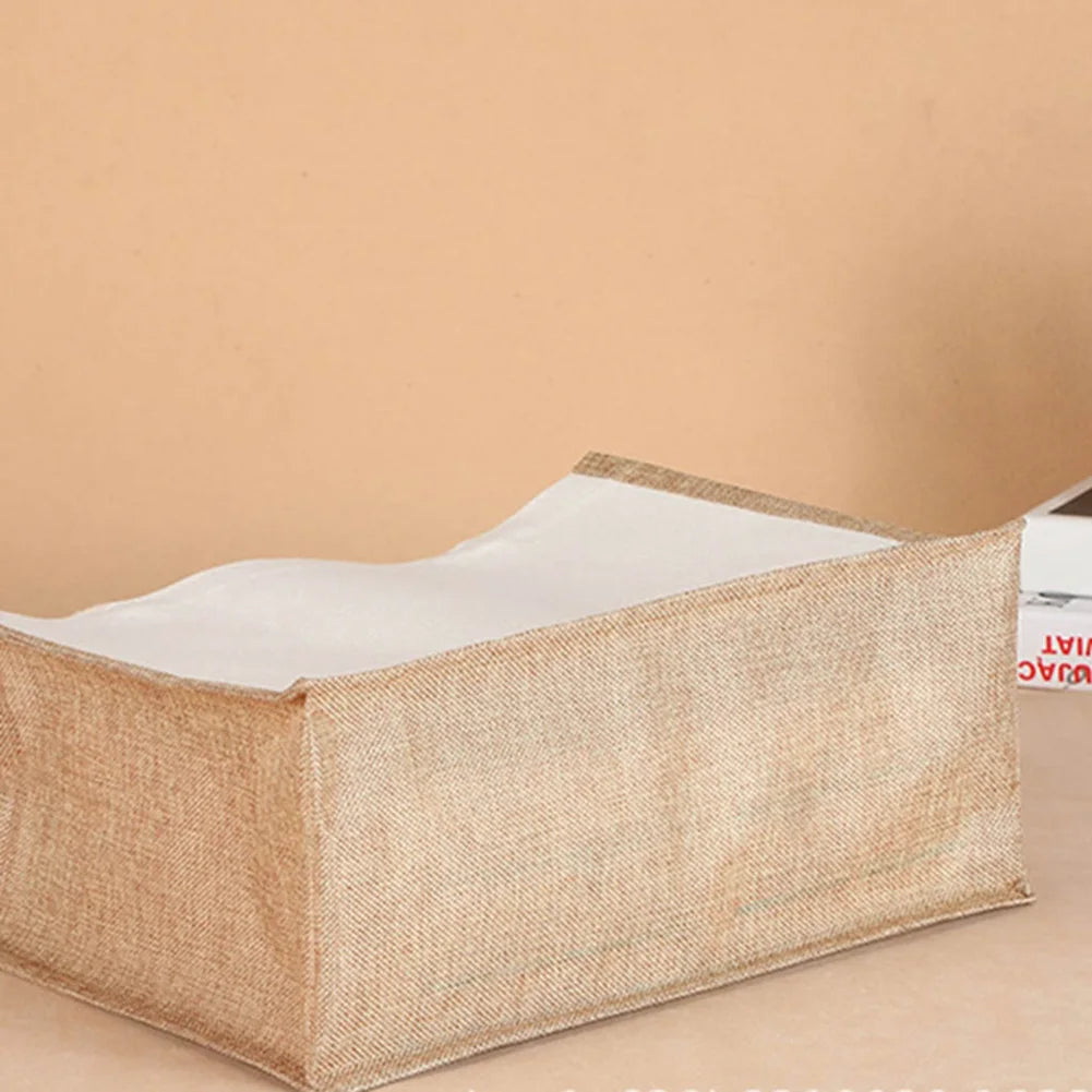 Burlap Jute Tote Bag - Vintage Reusable Grocery & Gift Bag