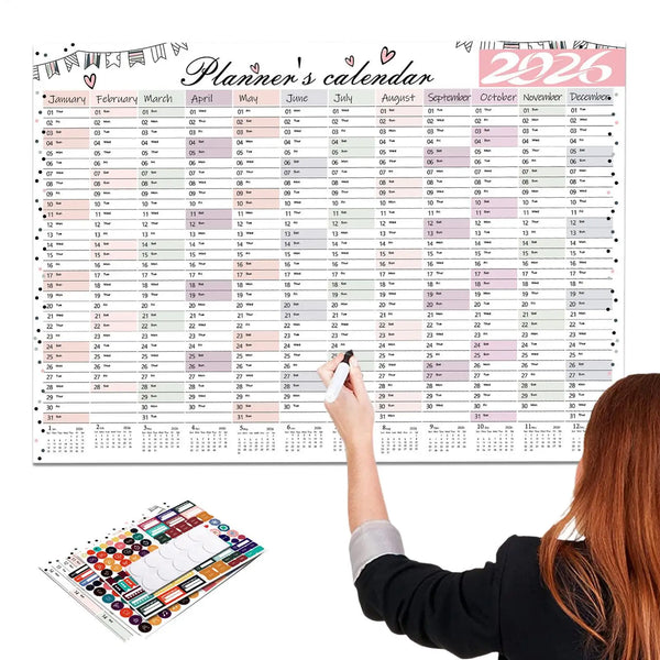 Calendar Reusable Scheduling Organizer Work Study