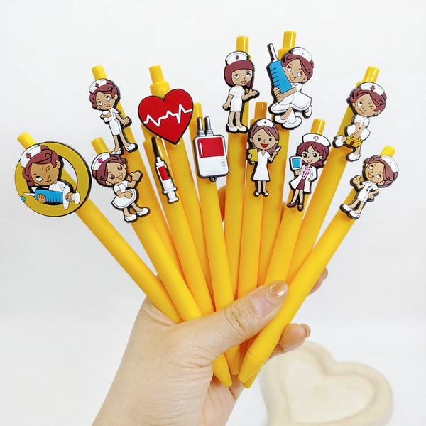 10pcs 15pcs Medical Personnel Theme Ballpoint Pens Healthcare Series