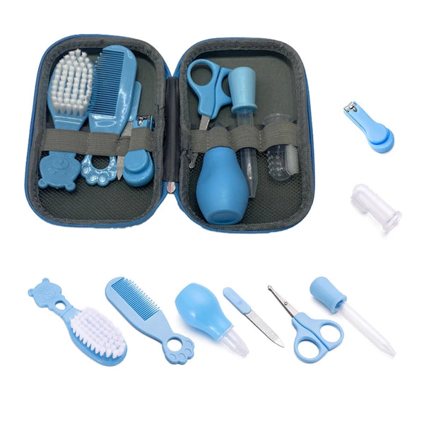 8 Pcs Child Care Cleaning Set Nail Clippers Comb Massage Soft