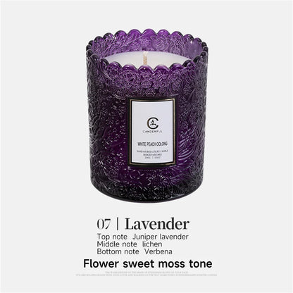 Luxury Scented Soy Candle - Natural Essential Oil for Sleep & Stress Relief