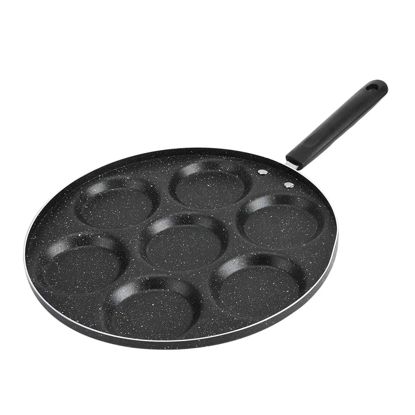Non Stick Frying Pan 7 Holes for Eggs & Burgers - Kitchen Cookware