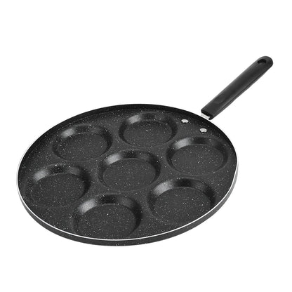 Non Stick Frying Pan 7 Holes for Eggs & Burgers - Kitchen Cookware