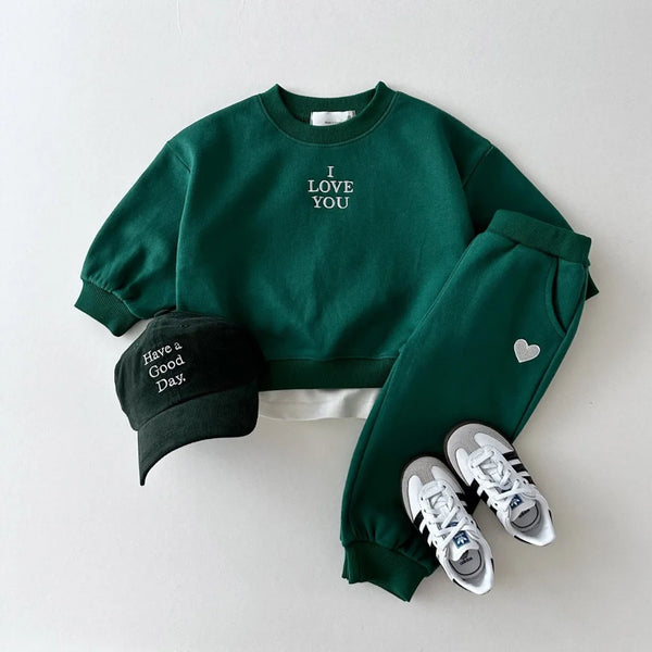 Clothes Sports Bear Sweatshirt Pants 2pcs