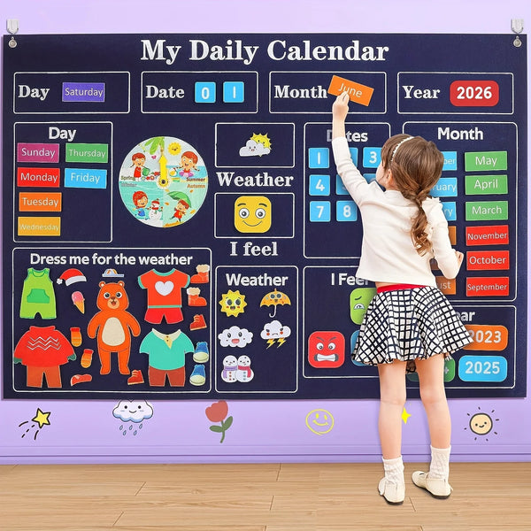 My First Daily Calendar For Kindergarten Classrooms A Loop Time