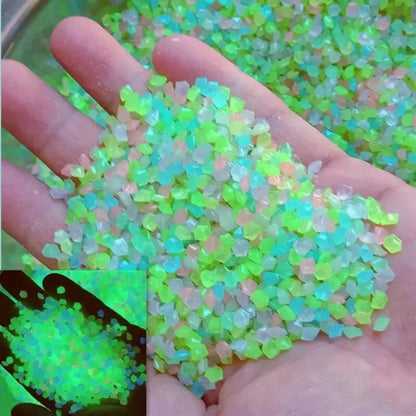 Luminous Sand Glow in Dark Pebbles Stone Garden Yard Outdoor Path Lawn Decorations