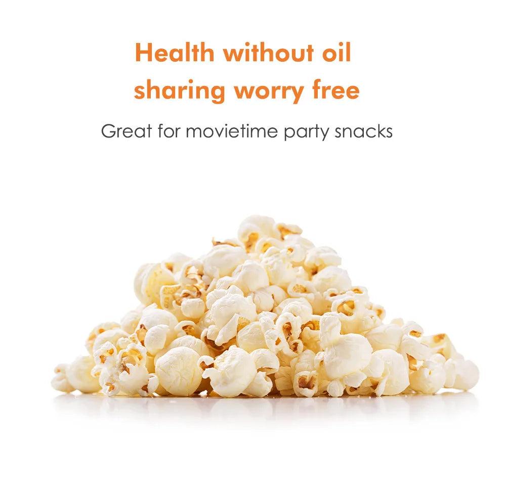 220V Fully Automatic Popcorn Machine - Mini Electric Popcorn Maker for Home Kitchen