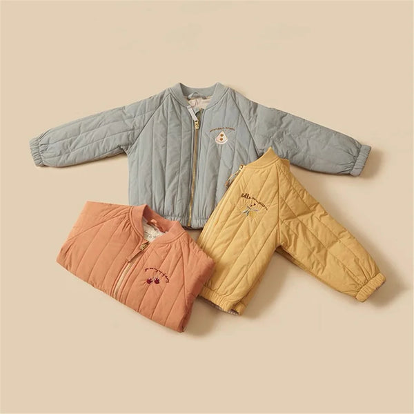 1 6y Kids Clothing Spring Thickened Down Cotton Girl Jacket Baby 6y