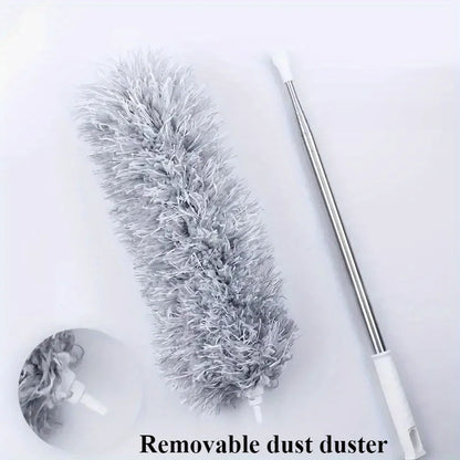 Extendable Chicken Feather Duster - Curved Ceiling Cleaning Broom