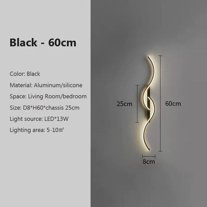Minimalist Long Strip LED Wall Lamp