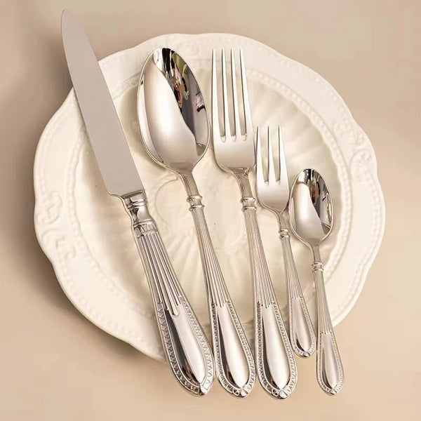 Stainless Steel 304 Dinnerware Set 18 10 Dinner Knife Fork Cutlery