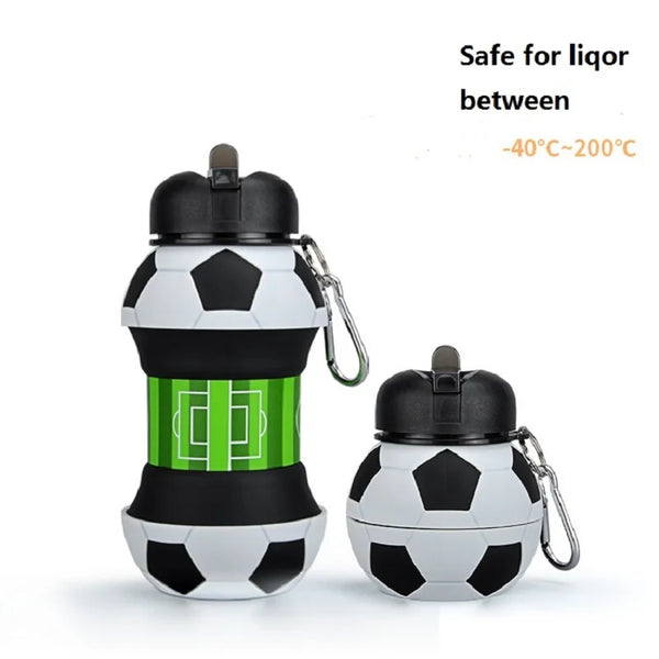 Soft Water Bottle Silicon Sports Bottle For Water Basketball Soccer