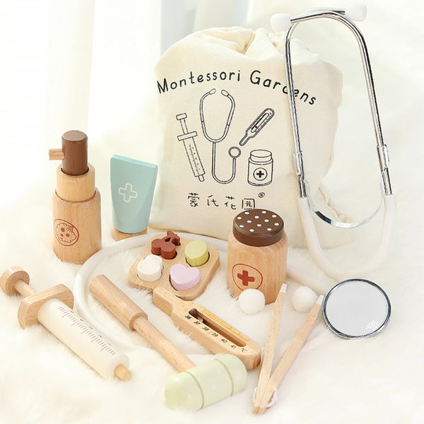 Children Playing House Simulation Doctors Nurses Stethoscopes Kits