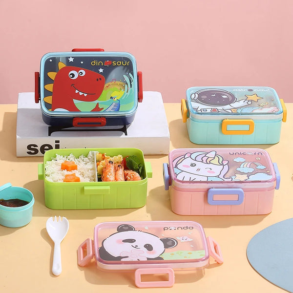 Cute Lunch Box For Kids Girls Boys With Compartments Bento Lunchbox