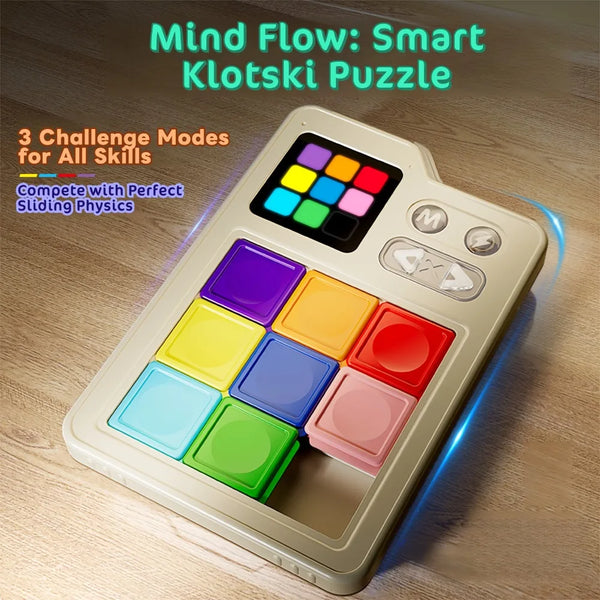 Kids Stress Relieving Pocket Klotski Educational Brain Teaser Toy
