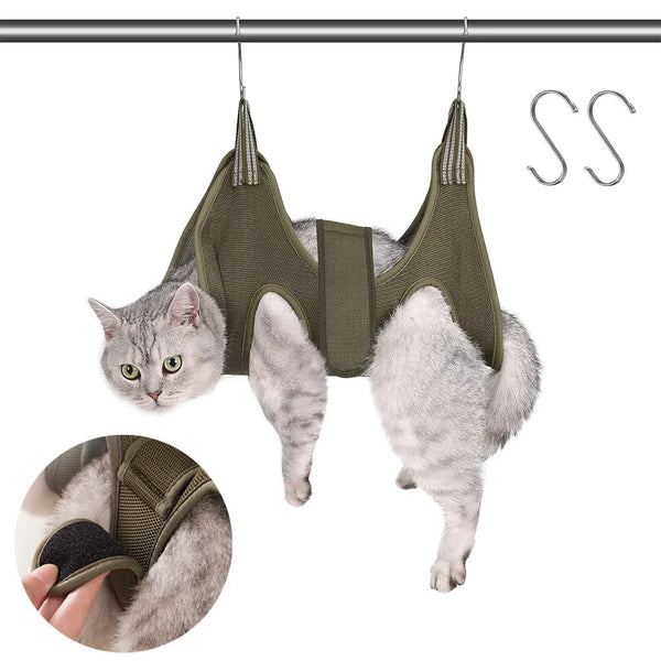Pet Grooming Hammock Cat Dog Nail Clipper Fixer Teddy Hook Type Bag