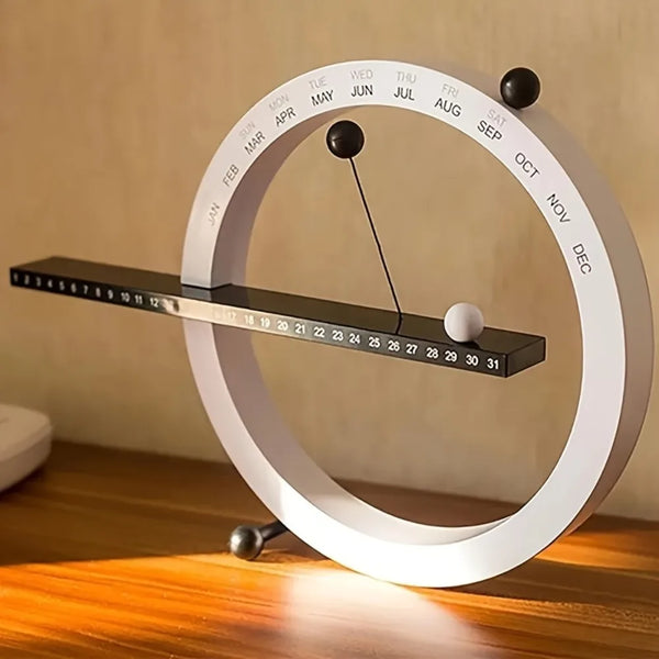 Creative Magnetic Ball Perpetual Calendar Modern Circular Desk