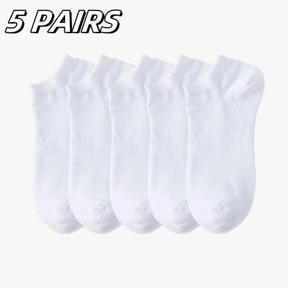 Men's Boat Socks - Summer Autumn Solid Color Non-Pilling