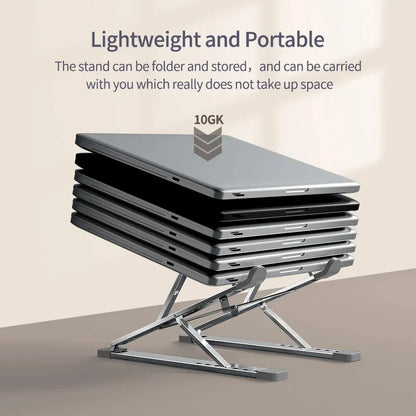 N8 Adjustable Laptop Stand - Foldable Cooling Pad for MacBook