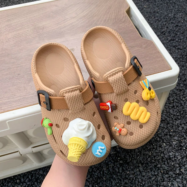 Children S Croc Shoes Summer New Cartoon Cute Beach Sandals For Big