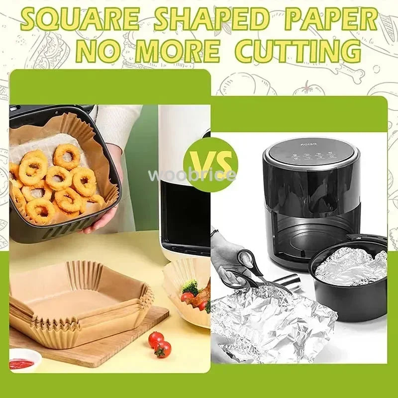 Air Fryer Parchment Paper Liners | Non-Stick & Heat-Resistant