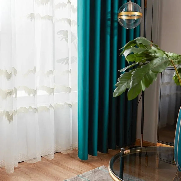 Full Blackout Curtain Fabric Tribute Brocade Simulation Silk Satin