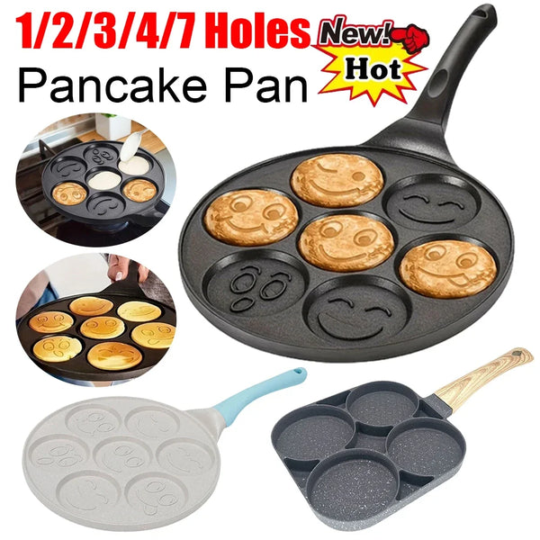 Pancake Pan Non Stick Fried Egg Pan 4holes 7 Holes Frying Pancakes