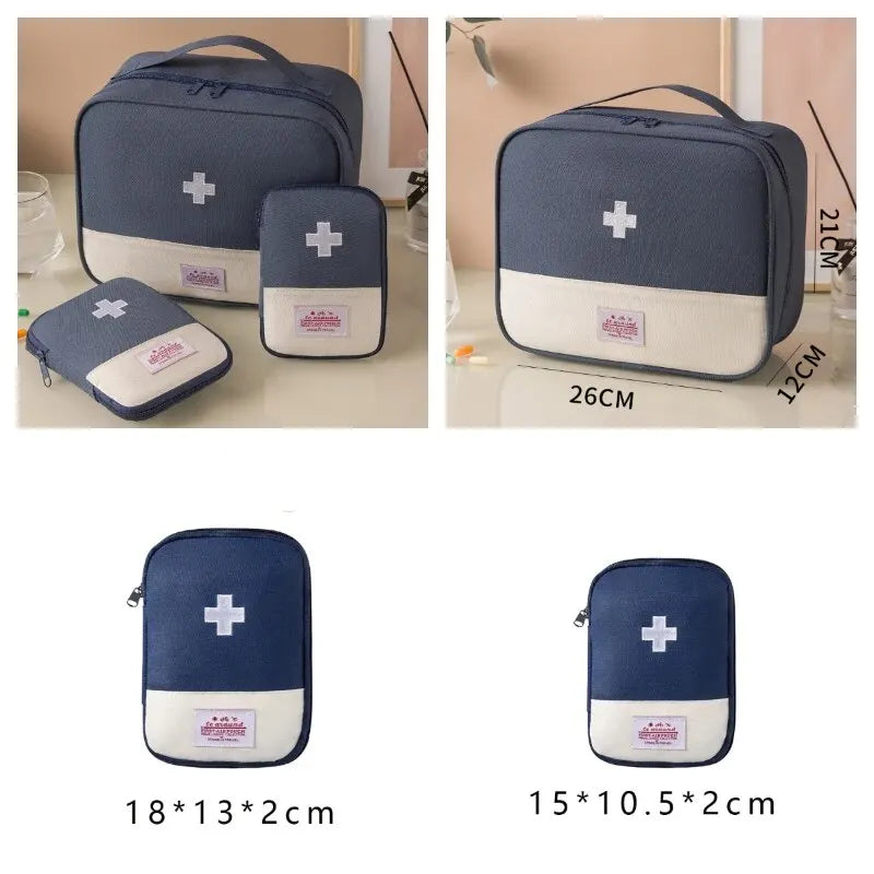 Portable Medical Storage Bag - 3 Pcs Camping First Aid Kit