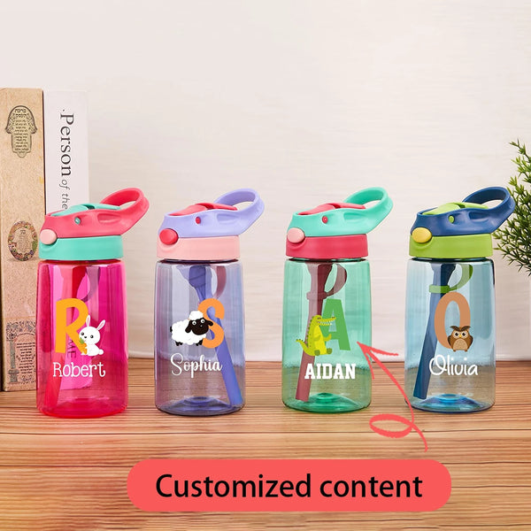 Childrens Water Bottles Customizable Names Suitable