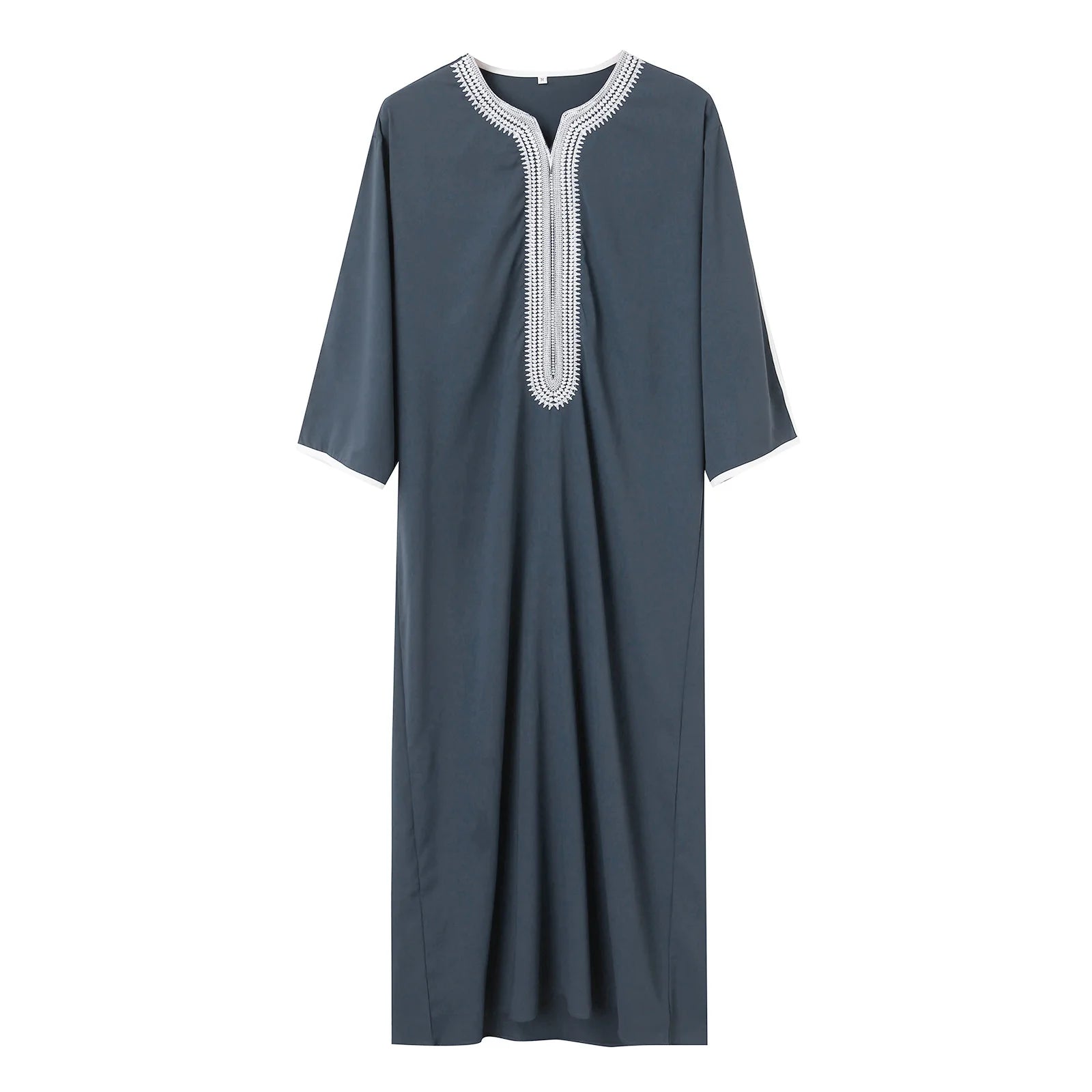 Men's Embroidered Traditional Thobe | Moroccan Boubou Jalabiya Robe
