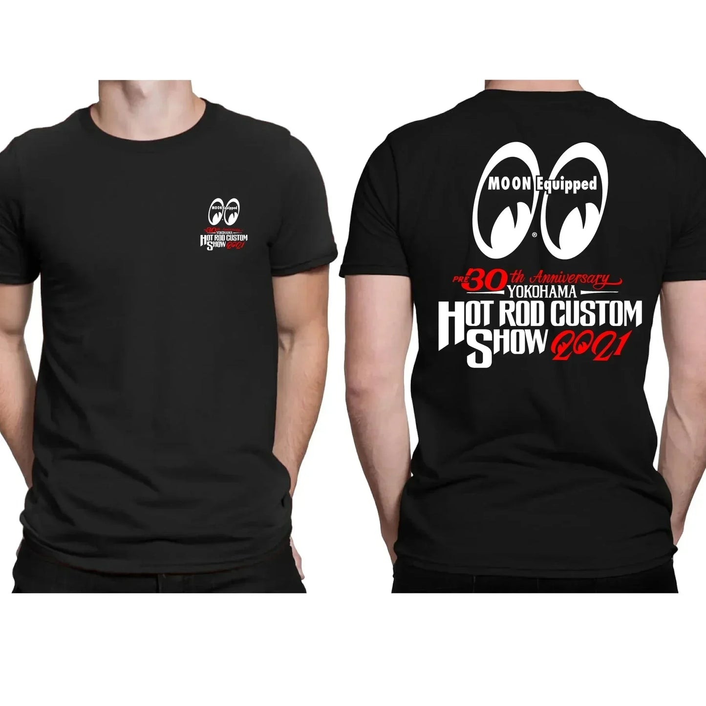 Men Mooneyes Moon Equipped Speed T-Shirt - Graphic Streetwear Casual Oversized Tee