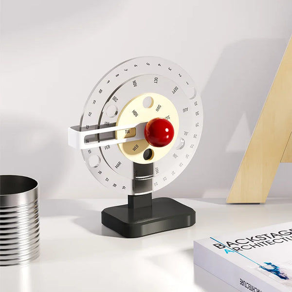 Creative Acrylic Rotating Turntable Calendar Desktop Living Room