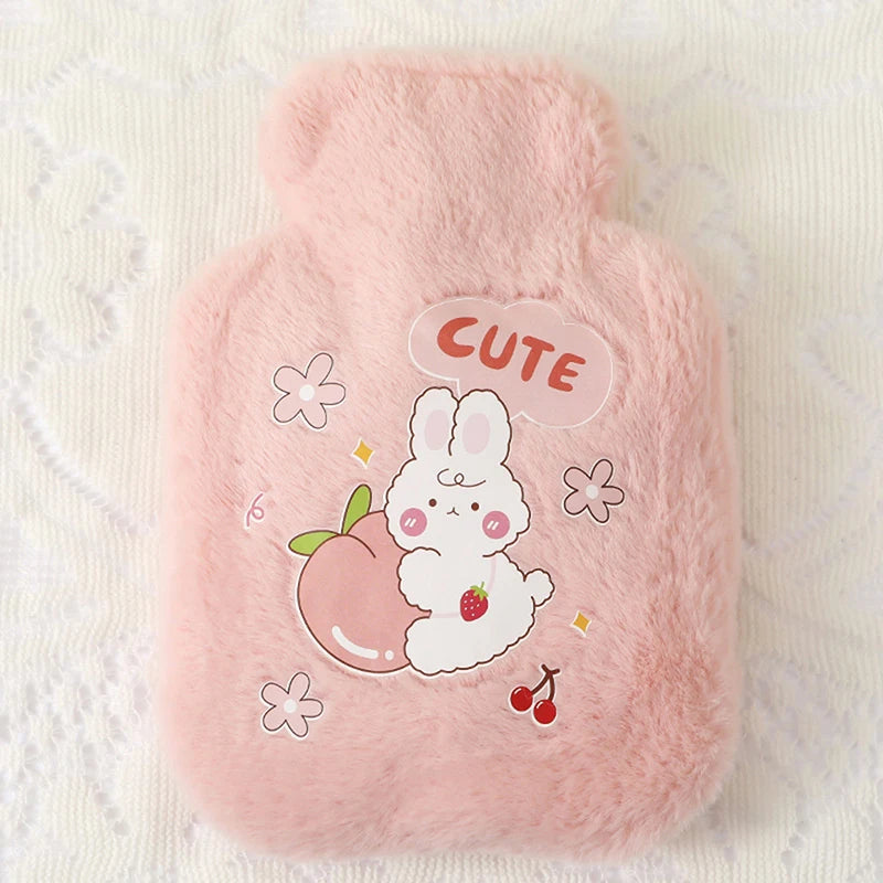 Cartoon Plush Rabbit Bear Hot Water Bottle