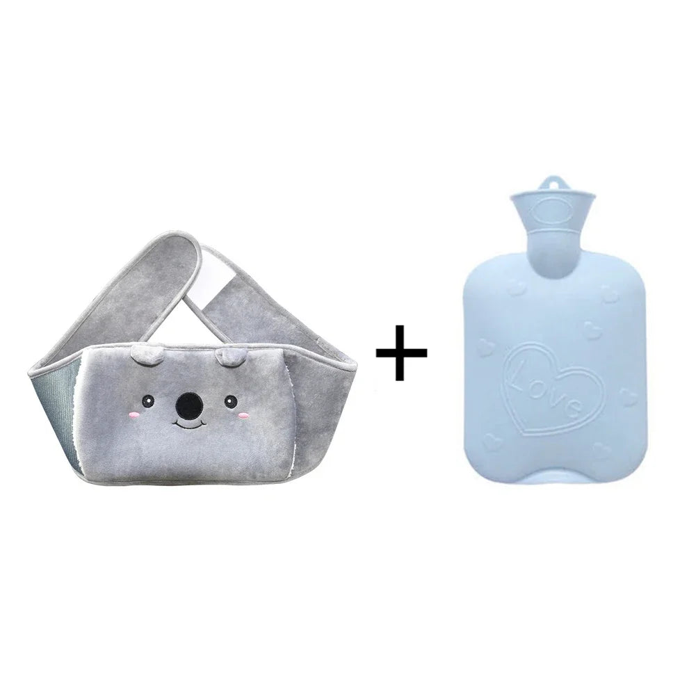 Hot Water Bottle Bag | Plush Waist Cover for Pain Relief