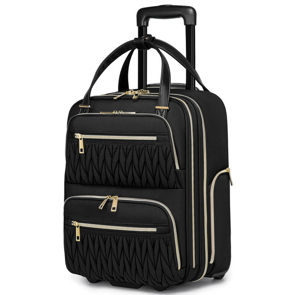 Carry On Underseat Luggage 16 Inch Lightweight Wheeled Suitcase
