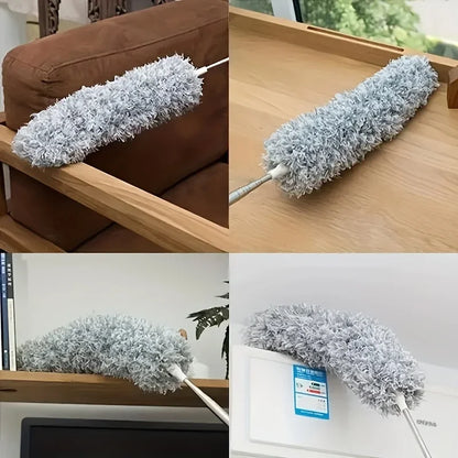 Extendable Chicken Feather Duster - Curved Ceiling Cleaning Broom