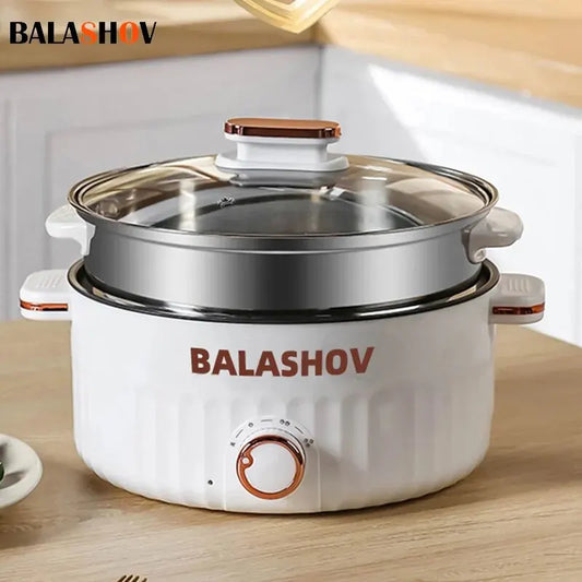 Mini Portable Electric Cooker – Double Layer Non-Stick Hot Pot