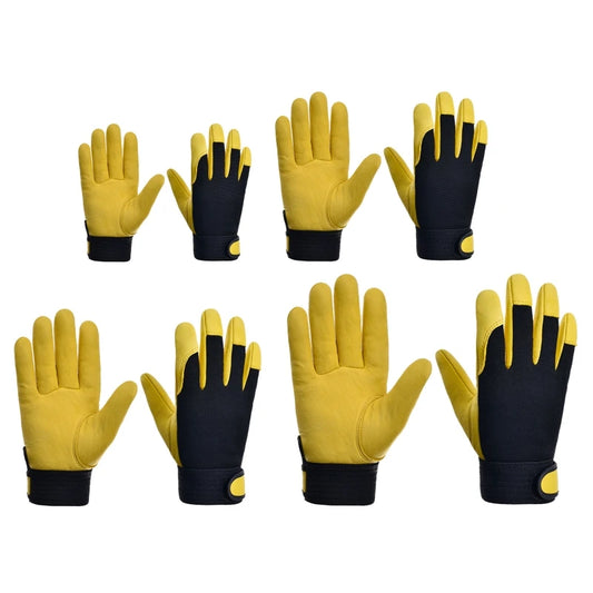 Men's Tough Grip Leather Work Gloves | Utility & Gardening