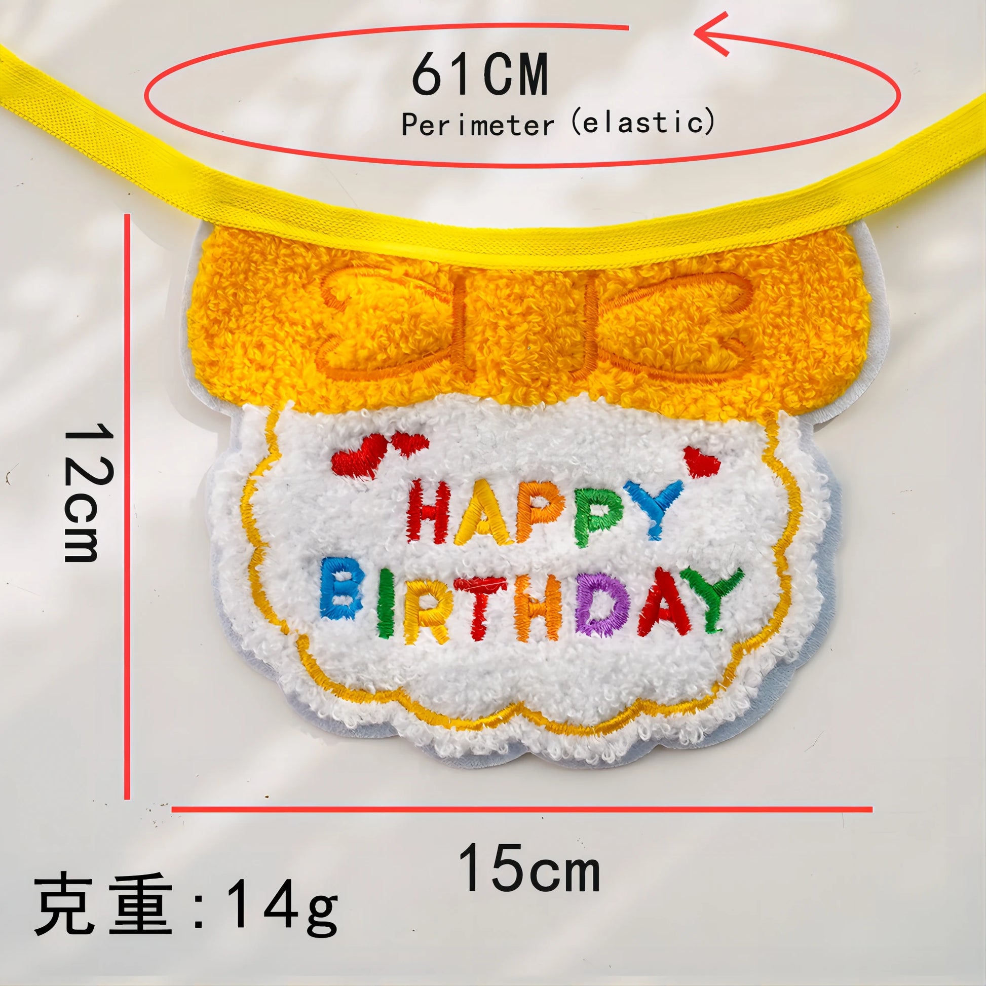 Cute Puppy Birthday Scarf & Hat Set – Perfect for Small Medium Pets