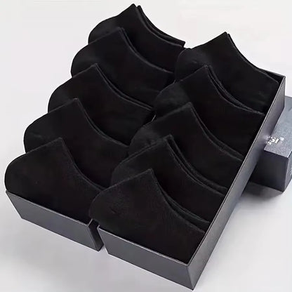 10 Pairs Men's Spring/Summer Socks - Thin Breathable Ankle Socks