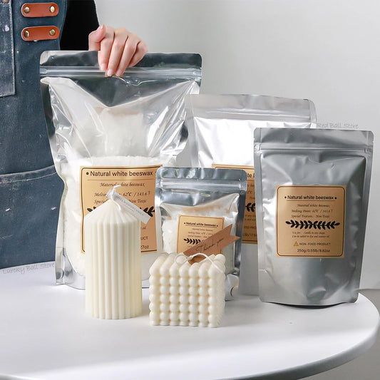 500g White Beeswax Granules - DIY Candle Making Supplies