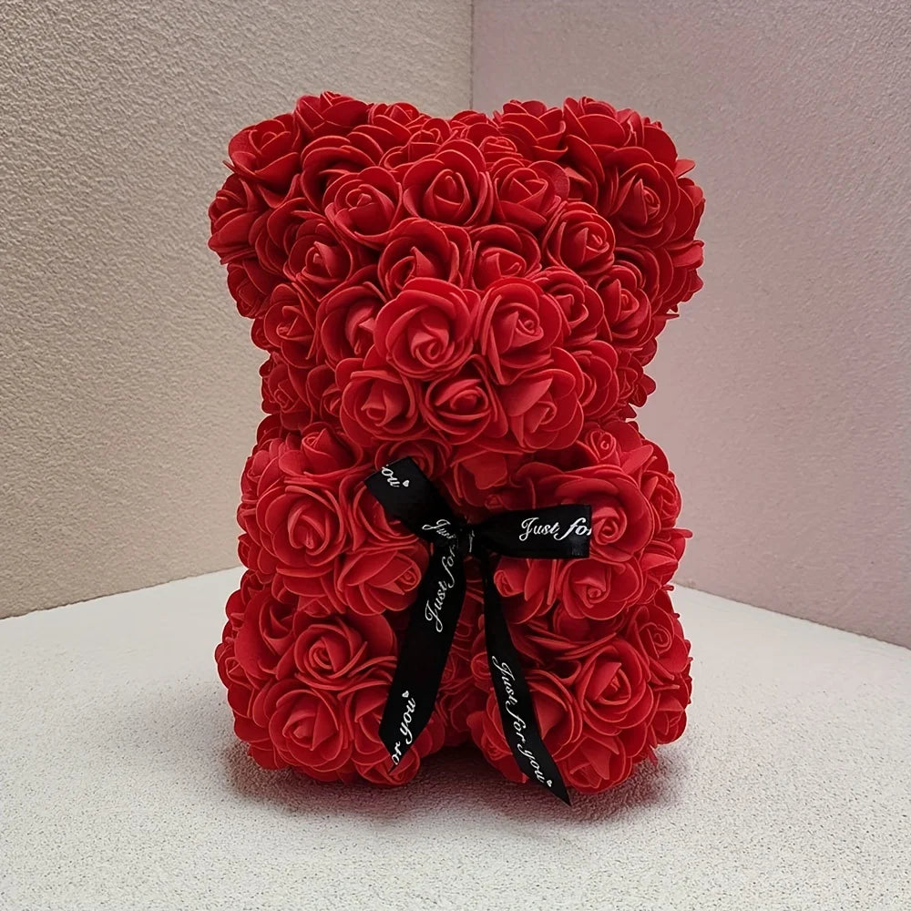 Rose Bear Artificial Foam Teddy Bear Valentine's Gift
