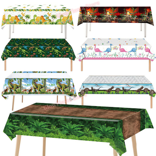 Cartoon Dinosaur Table Cover Birthday Supplies