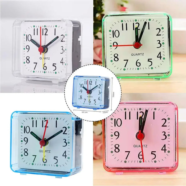 Table Clock Square Alarm Small