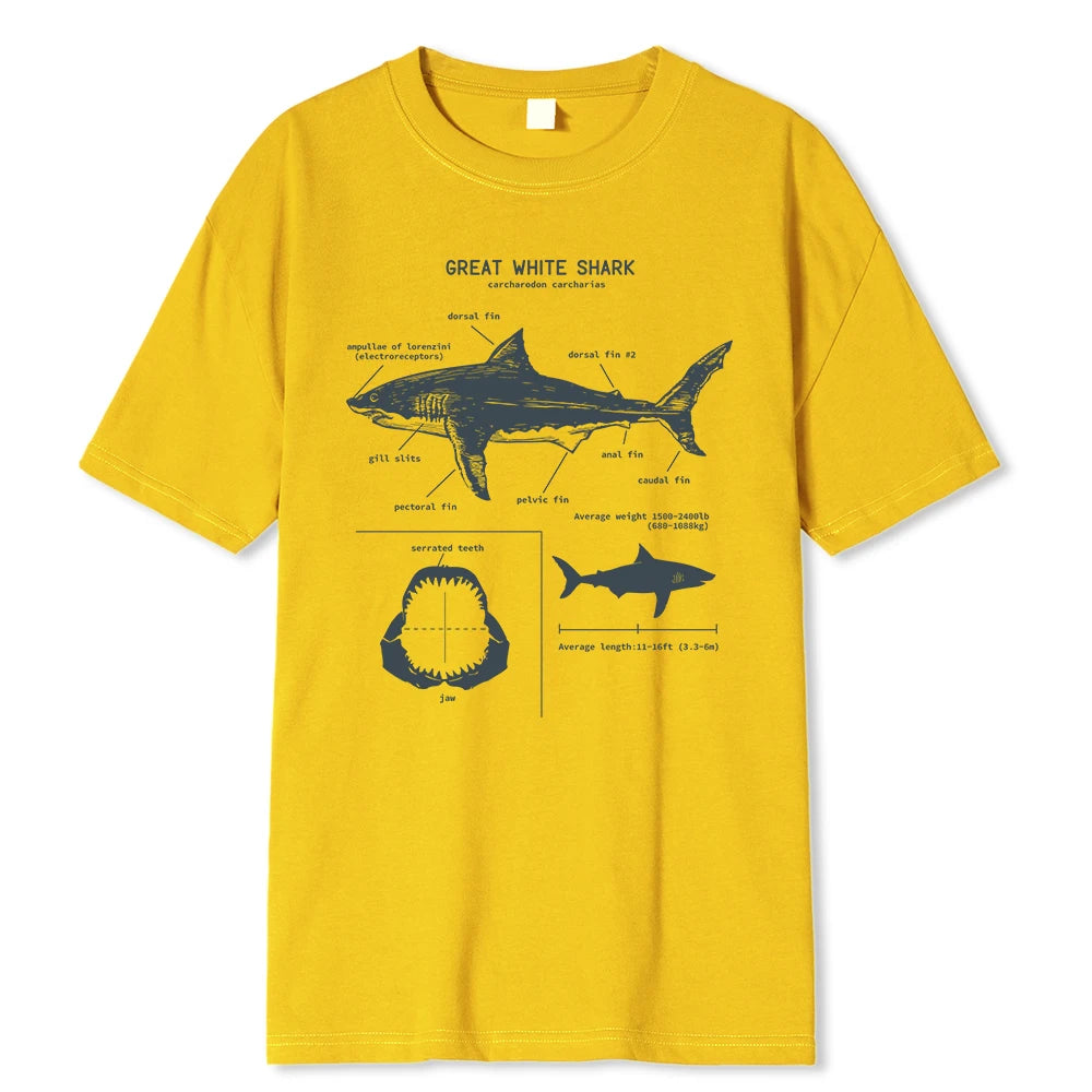 Great White Shark Anatomy T-Shirt
