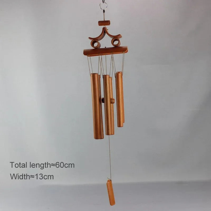 Handmade Tubes Bamboo Bell Natural Wind Chimes Indoors Pendant Balcony Home Hotel Decor Outdoor Yard Garden Windchime Crafts