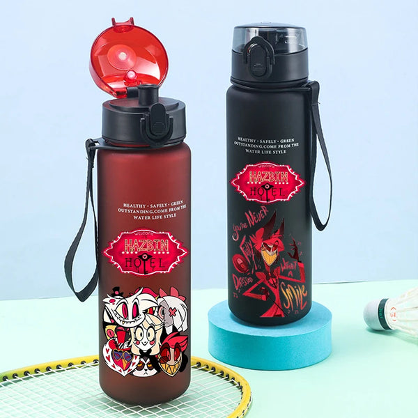 Hazbins Hotels Water Bottle Kids Anime Charlie Morningstar Alastor
