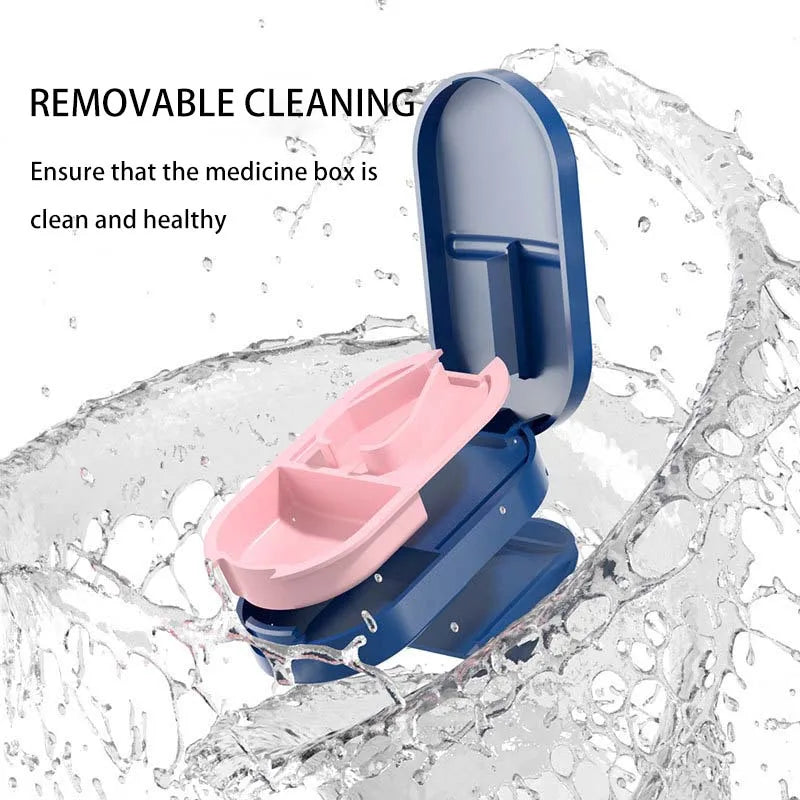 Portable Pill Cutter with Invisible Storage Box