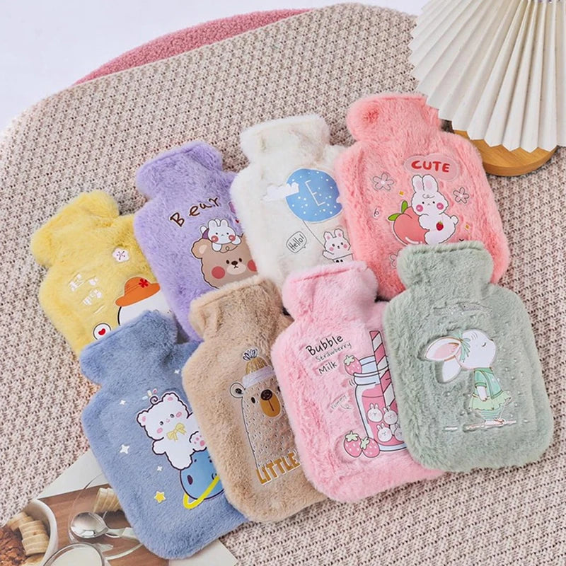 Cartoon Plush Rabbit Bear Hot Water Bottle